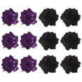 thumbnail image 1 of 12 piezas para mujeres Broche de flores de rosa Central de cabello para el aniversario de ramas de boda, 1 of 5