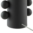 thumbnail image 5 of Jurrah 27" Tall Ceramic Table Lamp with Fabric Shade in Matte Black/White, 5 of 8