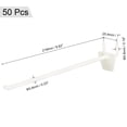 thumbnail image 2 of Unique Bargains 8 Inch Plastic Pegboard Hooks Fits 1/8 1/4 Inch Holes Pegboards, 50 Count, 2 of 7