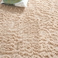 thumbnail image 6 of SAFAVIEH Rainbow Rosalin Solid Shag Area Rug, Beige, 6' x 9', 6 of 7