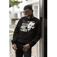 thumbnail image 4 of Free At Last Dr Martin Luther King Jr Quote Crewneck Sweatshirt, 2XL, Black, 4 of 6