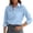 Sky Blue, variant on QASIEATN Women's Button Down Shirt Solid Color Loose Top Long Sleeve Fashionable Elegant Blouse Summer Clothing