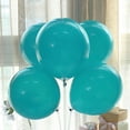 thumbnail image 4 of BalsaCircle 25 Peacock Teal Matte Round 12" Latex Helium Plain Balloons Wedding Events, 4 of 8