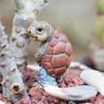 thumbnail image 6 of Garden Turtle Figurine - Funny Animal Statue for Outdoor Yard, Lawn, and Garden Decor, Whimsical Resin Turtle Ornament for Home and Patio, 6 of 9