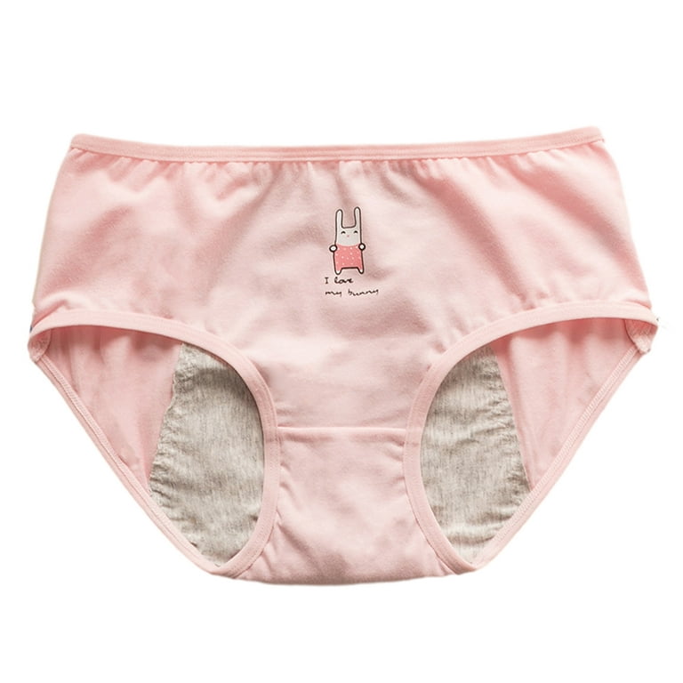 Period Underwear For Teens Menstrual Period Panties Leak-Proof Ultra Soft  Cotton Briefs