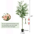 thumbnail image 3 of Faitaliicy 1 Pack 7ft Tall Artificial Olive Tree Ornaments Fake Potted Olive Tree Fake Potted Tree Faux Silk Plant For Home Office Floor Decor And Housewarming Gift, 3 of 8