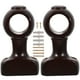 thumbnail image 4 of 2 soportes de madera para barra de cortina de pared, soporte para toallero, 4 of 6