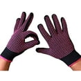 Heat Gloves With Silicone Bumps Heat Proof Glove For Hair Styling Curling Universal Fit Size