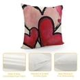 thumbnail image 4 of Qinduosi Valentines Day Pillow Covers Pink Heart Love Valentines Day Pillows Winter Holiday Pillow Covers  Outdoor Pillowcase for Home Decor, 4 of 5
