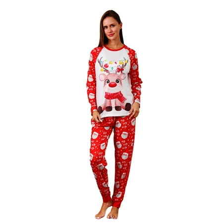 

Family Christmas Pajamas Holiday PJs for Women/Men/Kids Vacation Cute Printed Loungewear Sleepwear