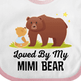 thumbnail image 4 of Inktastic Mimi Bear Loves Me Grandbaby Boys or Girls Baby Bib, 4 of 4