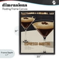 thumbnail image 4 of Stupell Industries Eclectic Sleek Modern Espresso Martini Black Floating Frame Canvas Art, 25 x 31, by Andreas Magnusson, 4 of 8