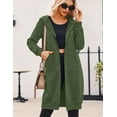 thumbnail image 4 of Zeagoo Women's Zip Up Hoodies Oversized Fleece Long Tunic Sweatshirts Casual Long Sleeve Fall and Spring Hoodie Jacket Coat, 4 of 7