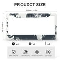 thumbnail image 3 of License Plate Frame Mountains with A Compass License Plate Frame License Plate Shield Frame 2 Pieces Wildlife Compass Aluminum License Plate Cover for Women Men US Vehicles Standard, 3 of 6