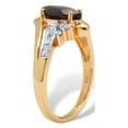 thumbnail image 2 of PalmBeach Jewelry Marquise-Cut Genuine or Created Gemstone Ring in Platinum-plated or Gold-plated Sterling Silver, 2 of 5