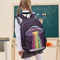 thumbnail image 7 of FORMRS Unisex School Backpack 17" Student Travel Bag with Laptop Compartment, Colorful UFO, 7 of 7