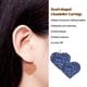 thumbnail image 3 of Minnieouse Pendientes en forma de corazón estilo elegante brillo ostentoso oreja colgante elementos de cuero artificial pendiente para mujeres Ropa, zapatos y accesorios Miscelánea Azul, 3 of 6