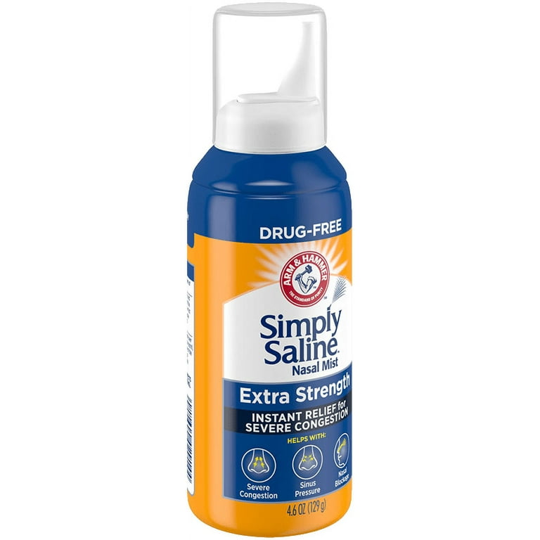 Saline nose best sale spray walmart