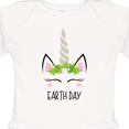 thumbnail image 4 of Inktastic Unicorn Earth Day Girls Long Sleeve Baby Bodysuit, 4 of 5