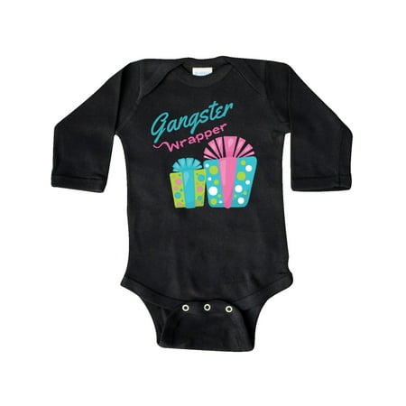 

Inktastic Gangster wrapper with Blue and Pink Gifts Gift Baby Boy or Baby Girl Long Sleeve Bodysuit