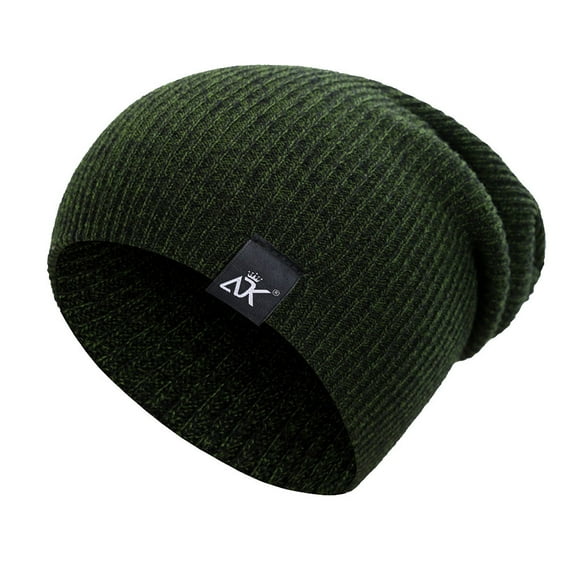 Dyfzdhu Hip-Hop Acrylic Fibres Knitting Hat Keep Warm Winter Fur Ball Cap