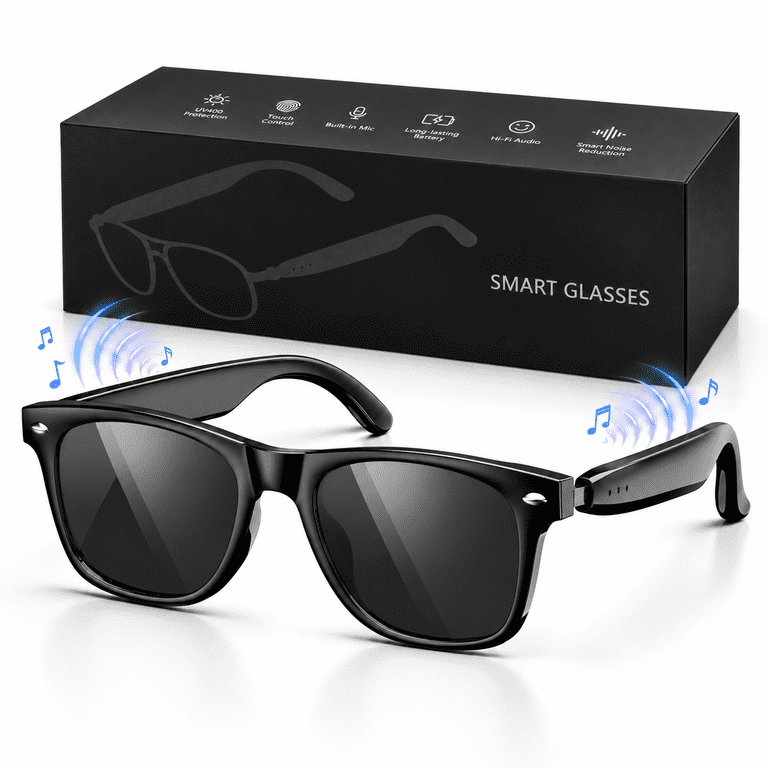 IOWODO Bluetooth Sunglasses with Built-in Mic & Speakers photo 1