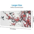 thumbnail image 3 of Cherry Blossom Bird Painting Gaming Mouse Pad Large XL Desk Mat Long Extended Pads Big Mousepad for Home Office Decor Accessories 31.5 X 11.8 Inch, 3 of 7