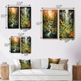 thumbnail image 4 of Designart "Forest Sunset Amidst Little River Daydreams I" Forest Framed Wall Art Set Of 2 - Traditional Green Framed Wall Art Set Of 2, 4 of 6