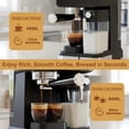 thumbnail image 6 of Bluebow Espresso Machine with Color Touchscreen, 20 Bar Espresso Maker with Automatic Milk Frother, Coffee Maker for Home - Cold Brew Cappuccino Latte Americano, 1350W, 6 of 8