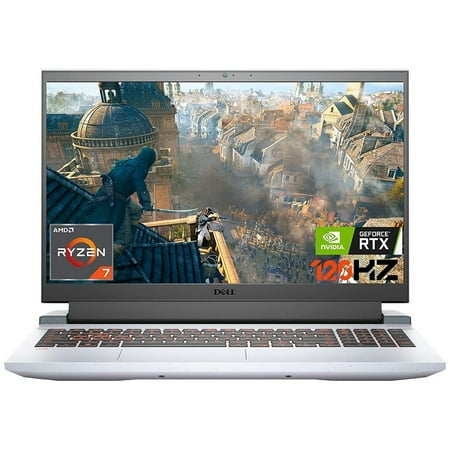 Dell G15 Gaming Laptop, 15.6" FHD 120Hz Display, AMD Ryzen 7 5800H (Beat i9-10980HK), NVIDIA GeForce RTX 3050 Ti 90W, 8GB RAM, 256GB PCIe SSD, USB-C, HDMI, RJ45, Killer WiFi 6, Backlit, Win 10