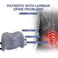 thumbnail image 2 of Lumbar Support Pillow for Office Chair, Car Lumbar Pillow Lower Back Pain Relief, Memory Foam Back Cushion with 4D Mesh Cover and Adjustable Straps, Ergonomic Chair Back Pillow for Car,Bed, Gaming, 2 of 16