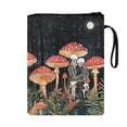 thumbnail image 2 of HELLHERO Skull Mushroom Pattern Book Sleeve Cover with Handle Polyester Book Covers with Washable for Textbooks Book Storage Bag, 2 of 8