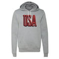 thumbnail image 2 of USA Patriot Hoodie, 4th of July Sweater, Unisex Graphic hoodies - Heather Grey MH200HOODPATRIOT S24 XS, 2 of 3