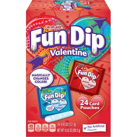 FUN DIP Valentine Candy and Card Kit 10.32 oz. Box