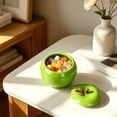 thumbnail image 5 of 2PC Ceramic Fruit Shape Container with Lid Cookie Jar Sugar Bowl Candy Dish Tea Canister Food Storage Jar for Coffee Bean Cookie Sugar Tea Flour for Home Kitchen Countertop, 5 of 10