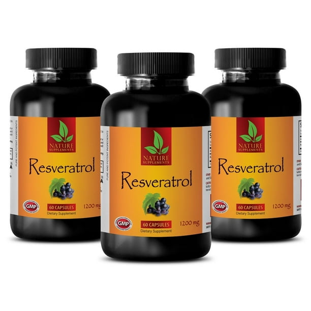 Resveratrol Supreme 1200 Anti Aging Anti Wrinkle Capsule 3 Bottles