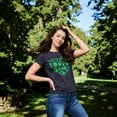 thumbnail image 5 of Womens Glitter Clover Heart T Shirt Funny Shamrock St Pattys Day Parade Lovers Tee for Ladies Womens Graphic Tees, 5 of 9