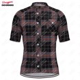 thumbnail image 3 of Maillot de ciclismo a cuadros para hombre, manga corta, reflectante, para ciclismo de montaña, descenso, equipo profesional, 3 of 5