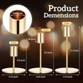 thumbnail image 2 of Candle Holders Bulk Taper Candlesticks Holders Set Modern Decorative Metal Candelabras for Wedding Anniversary Home Dinning Table Centerpiece Xmas Party Decor Gold15 Pcs, 2 of 8
