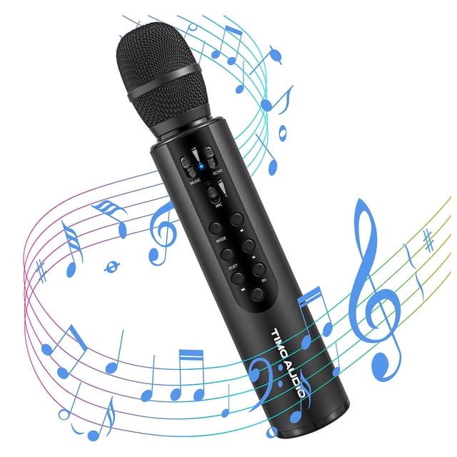 4-in-1 Bluetooth Karaoke Mic with Powerful 10W Speaker - Your Ultimate Singing Machine