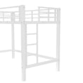 thumbnail image 5 of Miniyam Twin XL Metal Loft Bed with Ladder and Guardrails, Space Saving Elevated Bed for Small Bedroom, Black, 5 of 7