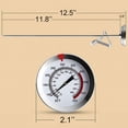 thumbnail image 6 of 12 inch Mechanical Meat Thermometer Instant Read, Long Stem, Waterproof, No Battery Required, Stainless Steel Deep Fry Thermometer for Turkey, BBQ, Grill, 6 of 6