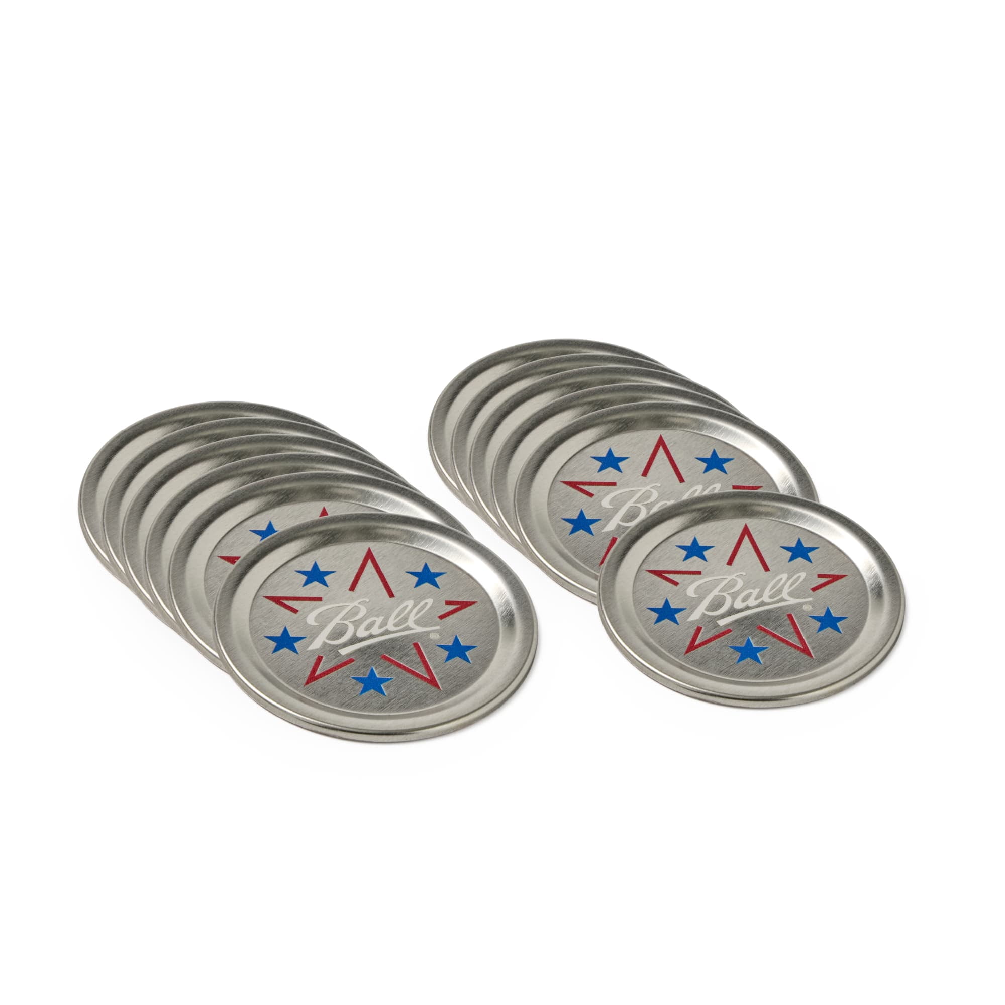 Ball Limited Edition Americana Mason Jar Lids, Regular Mouth Lids for Mason Jars, 12 Pack
