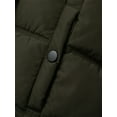 thumbnail image 6 of KVE Women's Plus Size Hooded Warm Winter Coat Quilted Thicken Puffer Jacket with Removable Hood Army Green 2X, 6 of 9