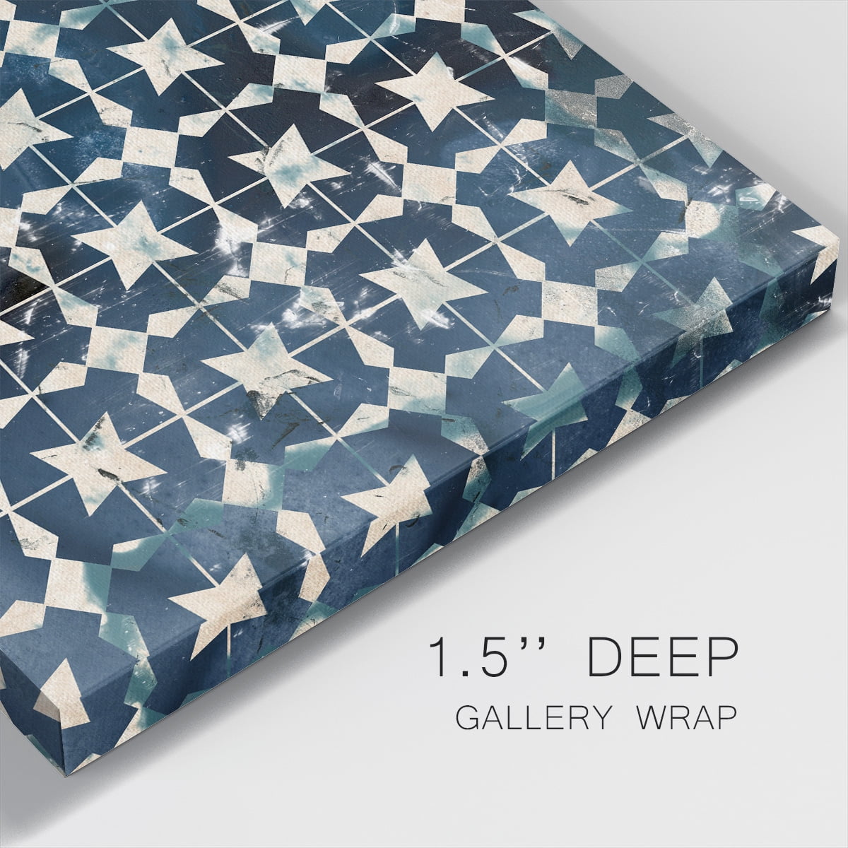 Wexford Home Tile-Dye I-Premium Gallery Wrapped Canvas, 10" x 10" - Ready to Hang