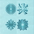 thumbnail image 1 of Ahgly Company Machine Washable Indoor Square Transitional Electric Blue Area Rugs, 4' Square, 1 of 7