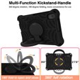 thumbnail image 6 of Kids Case for Lenovo Tab M8 4th Gen 8.0" 2023 TB-8505F/8505X with Pencil Holder/Multi-Function Kickstand-Handle/Shoulder Strap, Protection Duty Shockproof Silicone Cover - Black, 6 of 8