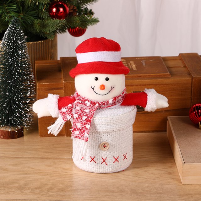 Christmas Candy Jar Santa Candy Container Decorations Chocolate Storage Box Christmas Table Decorated Christmas Eve Gift Box 50% off Clearance