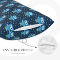 thumbnail image 5 of Fotbe Blue Owl Pillow Cases - Envelope Closure - Luxury, Extra Soft, Cooling Pillow Covers - Wrinkle, Fade, Stain Resistant-14"x20", 5 of 8