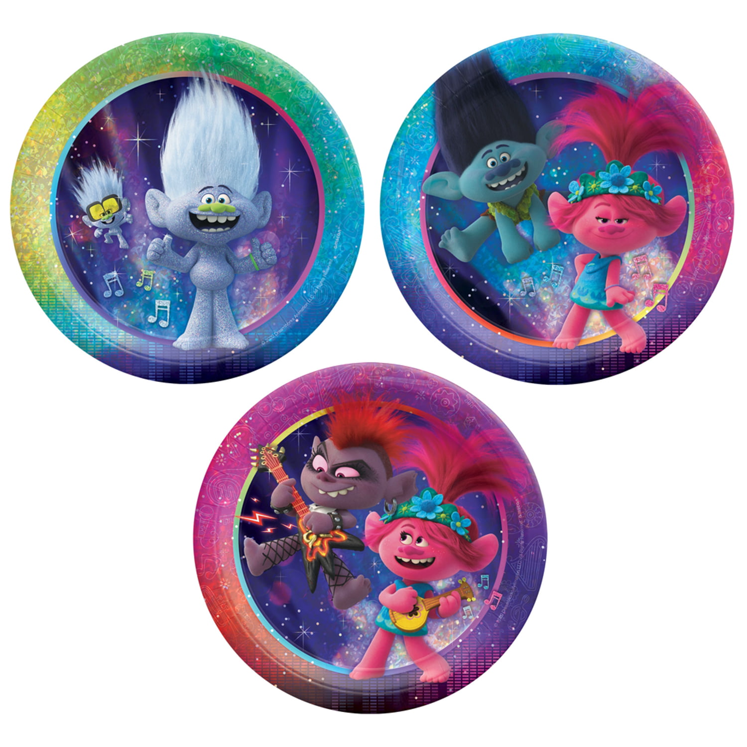 Trolls World Tour Ultimate Birthday Tableware Kit for 16 Guests